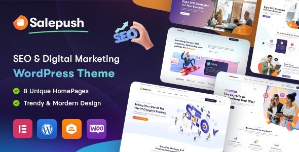 Salepush - SEO - Digital Marketing WordPress Theme