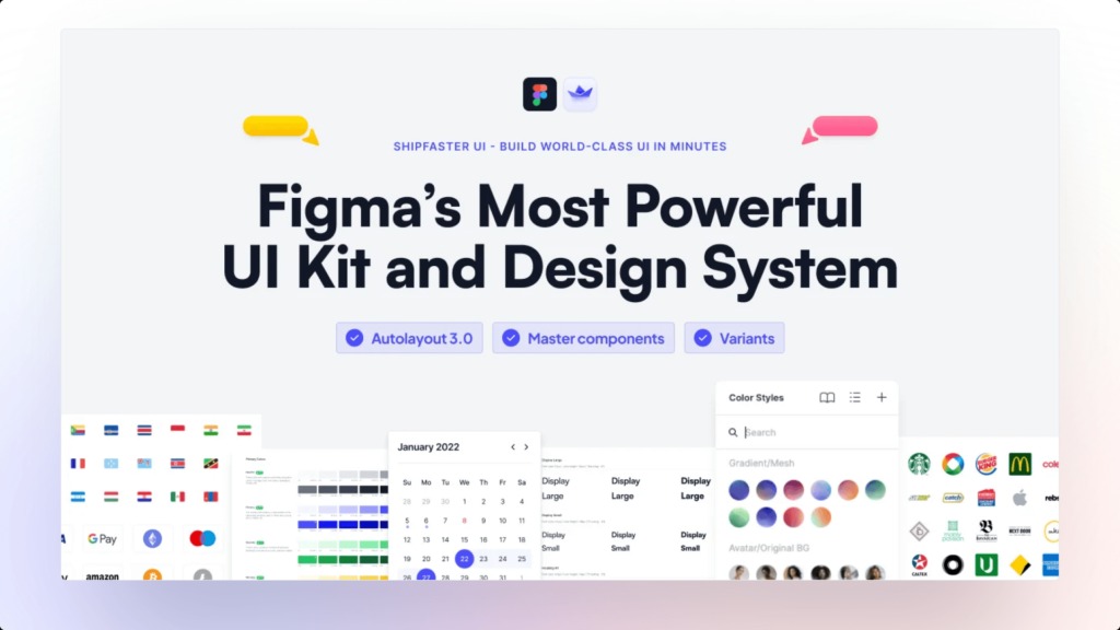 Shipfaster UI - Figma UI Kit - Design System