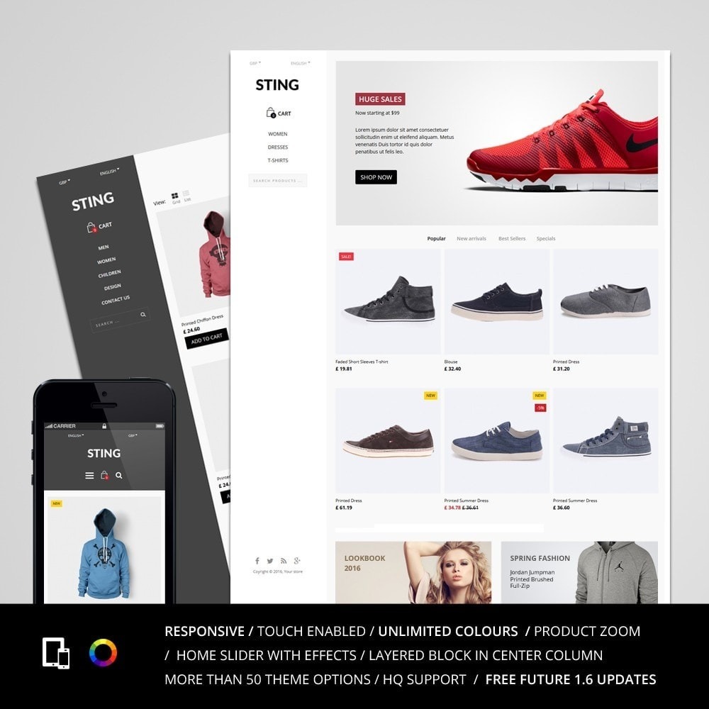 Sting - PrestaShop Template