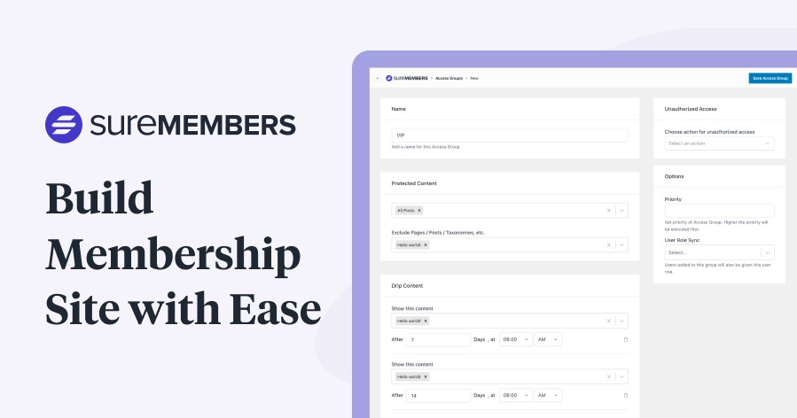 SureMembers Sell and Grow your Membership Site with Ease