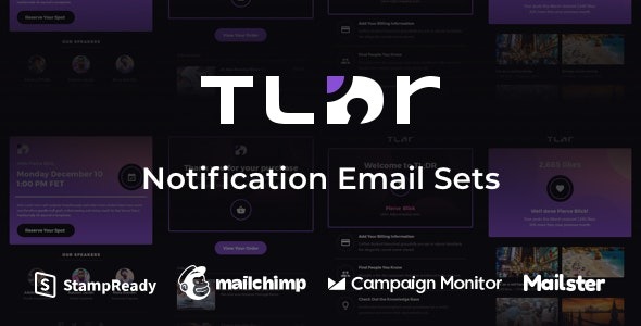 TLDR - Notification Email Sets + Animated Icons