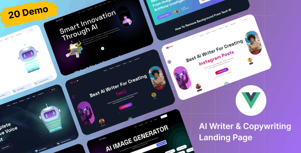 TechAI - AI Writer - Copywriting Multipurpose VUE.JS Template