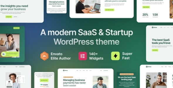 Ultran - SaaS - Startup WordPress Theme