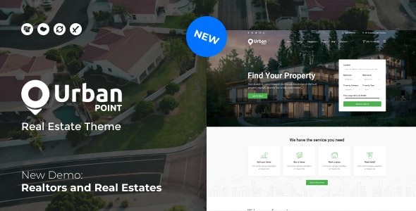 UrbanPoint - House Selling - Rental WordPress Theme