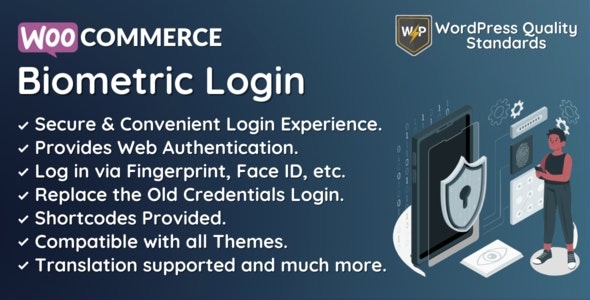 WooCommerce Biometric Login | Fingerprint | Web Authentication (WebAuthn)