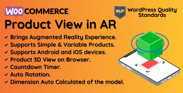 WooCommerce Product View in AR (Augmented Reality) |D Product View