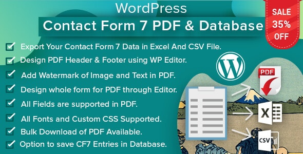 WordPress Contact Form PDF