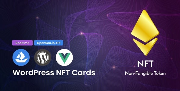 WordPress Live NFT Cards Affiliates with VueJS