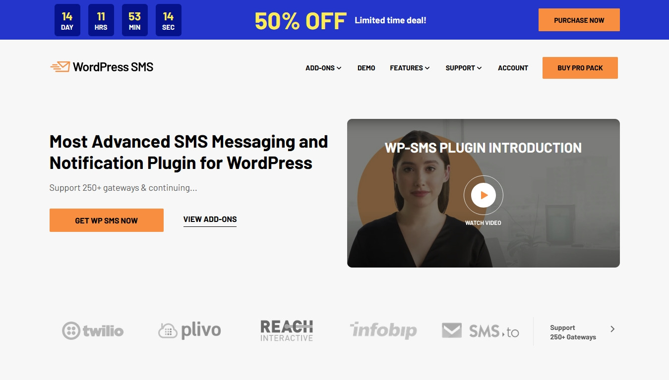 WordPress SMS Pro - Free
