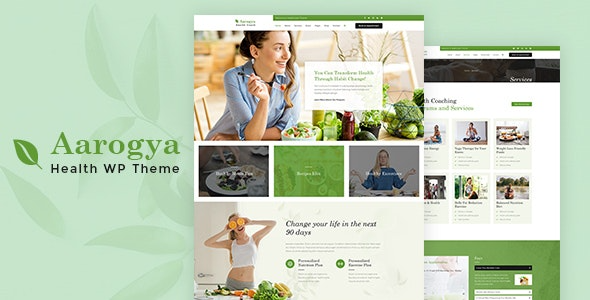Aarogya - Nutrition - Dietitian WordPress Theme