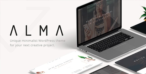 Alma Minimalist Multi-Use WordPress Theme