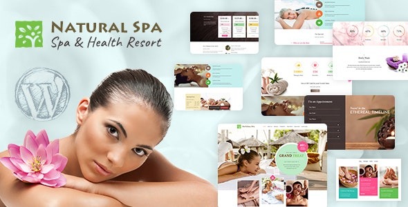 Natural Spa Massage Booking WordPress Theme