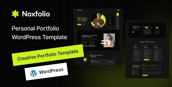 Noxfolio Personal Portfolio Resume WordPress Theme