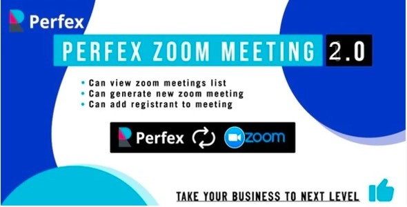 Perfex Zoom Meeting Module
