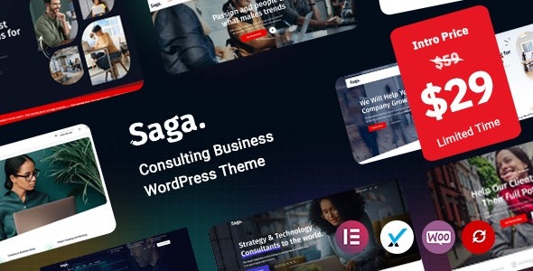 Saga - Business Consulting WordPress Theme