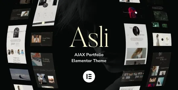 Asli - AJAX Portfolio Elementor Theme