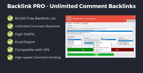 Backlink PRO Unlimited Comment Backlinks