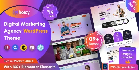 Choicy - Digital Marketing Agency WordPress Theme