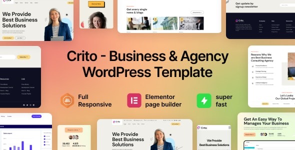 Crito Business - Agency WordPress Theme