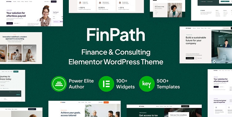 FinPath - Finance - Consulting Elementor WordPress Theme