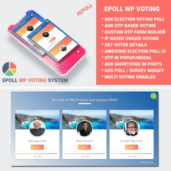 ePoll PRO - WP Poll Survey - Voting System