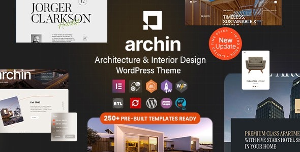 Archin - Architecture - Interior Design WordPress Elementor Theme