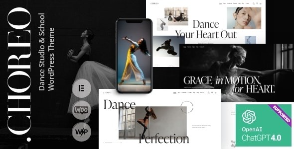 Choreo Dance Studio - School WordPress Theme