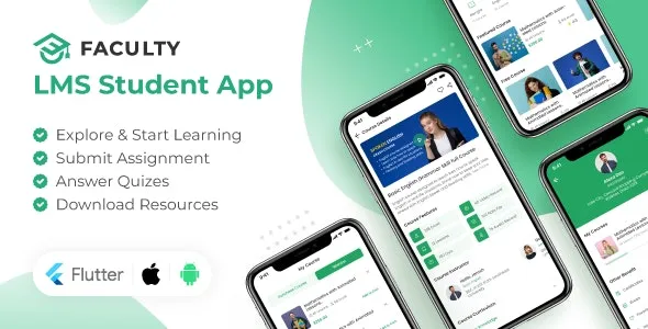 Faculty LMS Mobile App - eLearning Management System Flutter App