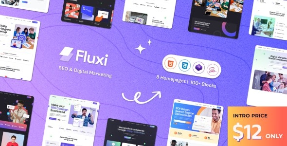 Fluxi - SEO - Digital Marketing Agency WordPress Theme