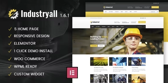Industryall - Industrial - Factory WordPress Theme