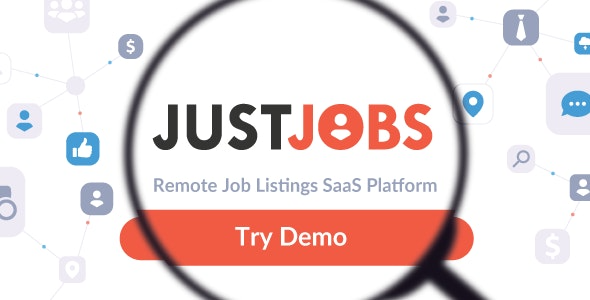 JustJobs Remote Job Listings SaaS platform