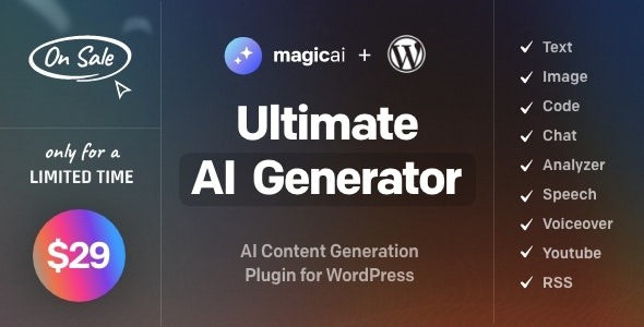 MagicAI for WordPress - AI Text