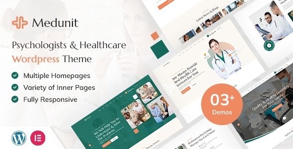 Medunit Psychology - Health Care WordPress Theme