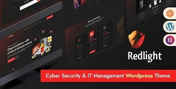 Redlight Cyber Security - IT Management WordPress Theme
