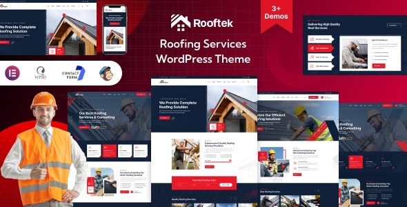 Rooftek Roofing Services WordPress Theme