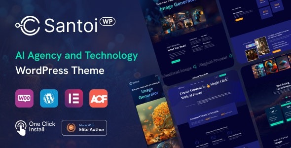 Santoi AI Agency and Technology WordPress Theme