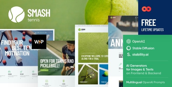 Smash Tennis WordPress Theme