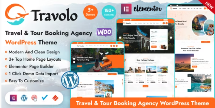 Travolo Travel - Tour Booking WordPress Theme
