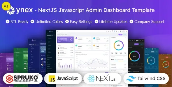 Ynex NextJS Tailwind CSS Admin Dashboard Template