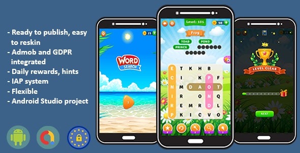Android Modern Word Search October