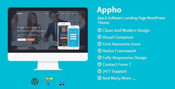 Appho App - Software Landing WordPress Theme