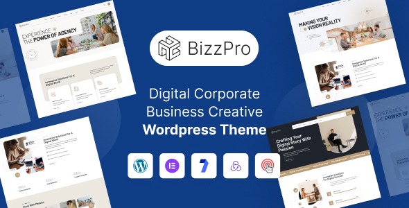 Bizzpro - Digital Corporate Business Creative WordPress Theme