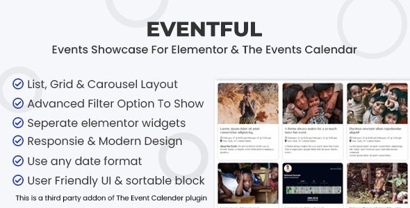 Eventful Events Showcase For Elementor And The Events Calendar