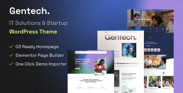 Gentech IT Solutions - Startup WordPress Theme