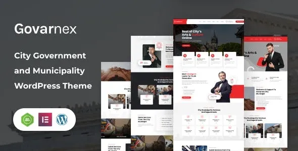 Govarnex - City Government and Municipality WordPress Theme