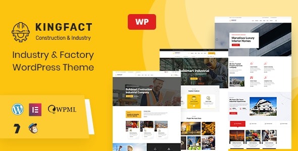 Kingfact Industry - Factory WordPress Theme + RTL