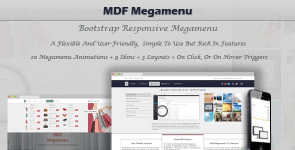 MDF Megamenu Bootstrap Responsive WordPress Megamenu