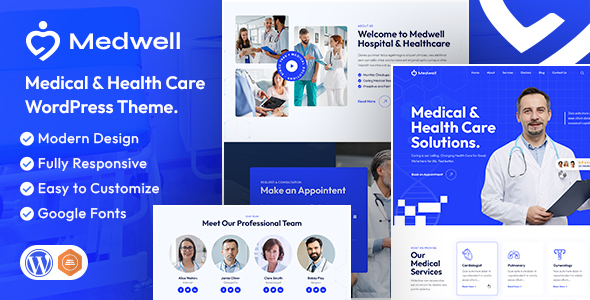 Medwell Medical - Health Care WordPress Theme