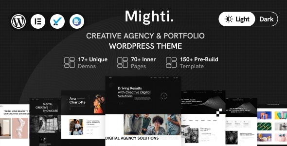 Mighti Creative Agency - Portfolio WordPress Theme