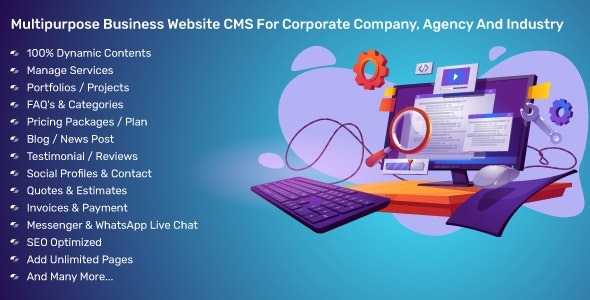 Multipurpose Business Website CMS For Corporate Company